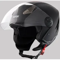 VEVOR 3/4-Gesicht Motorradhelm Größe L - Motorradhelme - Robuster 3/4-Gesicht Helm mit bequemer Passform und Doppellinse für optimalen Windschutz und Panoramablick. Ideal für sicheres Fahren!
