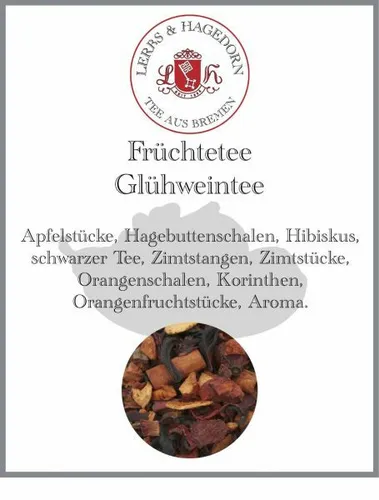 Früchtetee Glühweintee 250g