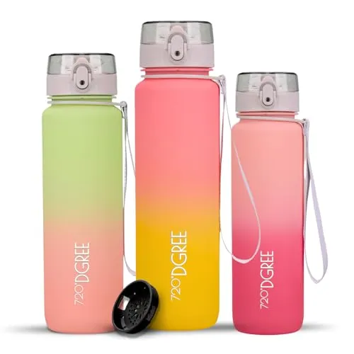 720°DGREE Trinkflasche „uberBottle“ - BPA-frei & auslaufsicher, 1L für Sport & Outdoor - Trinkflasche für Uni, Sport und Outdoor mit 1L Volumen, BPA-frei und auslaufsicher. Ideal für aktiven Lebensstil, leicht und bruchsicher aus Tritan. Integriertes Fruchtsieb für erfrischende Getränke!