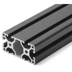 Aluminiumprofil schwarz 30x60L I-Typ Nut 6 Aluminiumprofile Aluminium Profil Alu Profile Montage Systemprofil Zuschnitt: 850mm