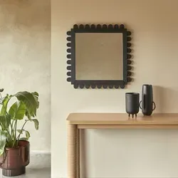 Spiegel Luca aus Mindiholz, 75 x 75 cm