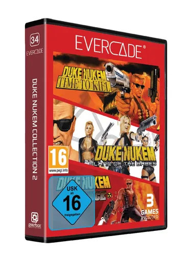 Blaze Evercade Cartridge 34: Duke Nukem Collection 2 - PC- & Videospiele, erlebe die Action mit drei Duke Nukem Klassikern auf einer Cartridge für vielseitige Blaze Evercade Plattformen.