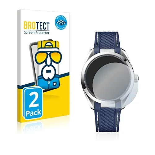 BROTECT 2 Stück Full-Cover Schutzfolie für Omega Seamaster AQUA TERRA 150 M (41mm) Full-Screen Displayschutz-Folie [3D Curved, Kristall-Klar]