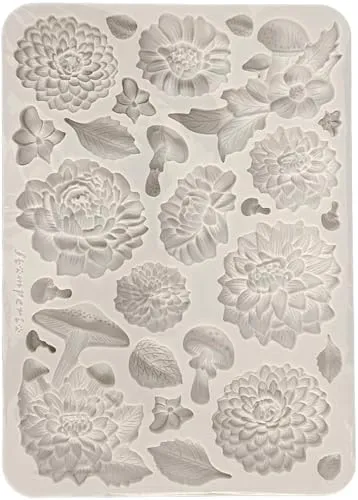 Stamperia - Silicon Mould A5 for Scrapbooking, Bullet Journals and More, Non-Stick Surface, Suitable for Air-Dry Clay, Resin and More, Perfect for Crafts and Gifting (Master of Magic, Peony)
