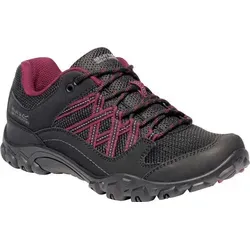 Regatta Edgepoint III Wanderschuhe Schwarz EU 40 für Frauen - Robuste Wanderschuhe mit wasserdichter Isotex-Technologie, ideal für aktive Outdoor-Abenteuer. Gummierte Schutzzonen und leichte Gummilaufsohle bieten hervorragende Griffigkeit und Komfort.