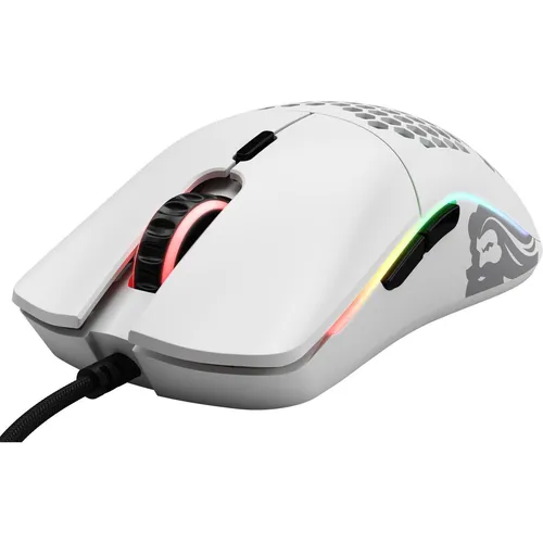 Glorious Gaming Model O Wired Gaming Mouse – superleicht und langlebig - Beidhändige Gaming-Maus mit nur 67 g, optimiert für Tempo und Kontrolle. Mit RGB-Beleuchtung und ultraflexiblem Paracord-Kabel für ein drahtloses Gefühl. Perfekt für ehrgeizige Gamer!