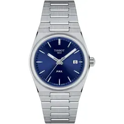 Tissot PRX T-Klassisch Edelstahl Blau Zifferblatt - Elegante Unisex-Armbanduhr mit Quarzwerk, kratzfestem Saphirglas und 100m Wasserdichtigkeit. Ideal für jeden Anlass und Swiss Made für höchste Qualität.
