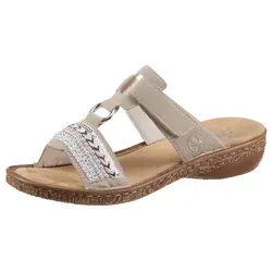 Rieker Morelia Damen Pailletten Sandalen 41 EU EIS - Wanderschuhe mit individuell verstellbarem Verschluss und weicher Innendecksohle für optimalen Tragekomfort.