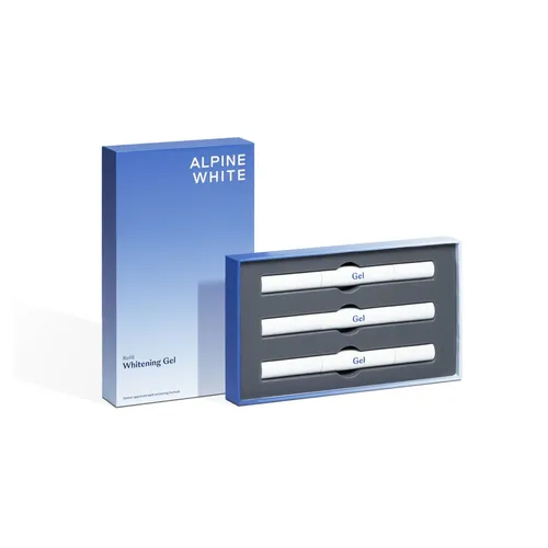 ALPINE WHITE Whitening Gel – Professionelles Zahnbleaching für sichtbar weißere Zähne - Zahnbleachings: Entfernt Zahnverfärbungen in nur 3 Tagen! Zahnärztlich geprüft, ohne Wasserstoffperoxid und mit natürlichen Inhaltsstoffen für schonendes Aufhellen.