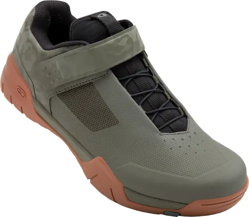 Crankbrothers Mallet E Speedlace Fahrradschuhe - Camo Grün Schwarz, Größe 38 - Optimale Clip-In-Schuh für Enduro-Rennen und Abenteuer. Mit speziellem Stollenmuster für hervorragende Traktion und Gehfähigkeit in steilem Gelände. Robuste Materialien für langlebigen Einsatz.