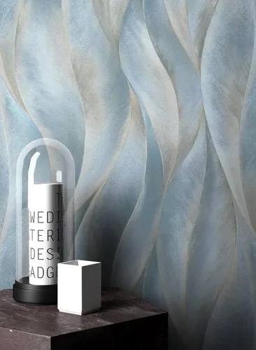 NEWROOM Tapete Blau - Dschungeltapete Floral Leicht Glänzend - Tapeten für kreative Wohnräume: Hochwertige Vliestapete mit modernem Dschungel-Design, lichtbeständig und inklusive Tapezier-Ratgeber für ein perfektes Ergebnis.