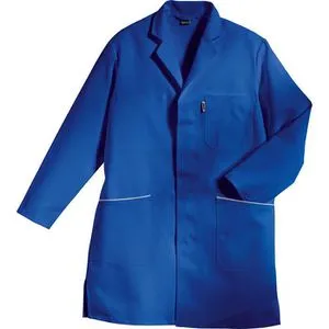 Uvex Arbeitskittel 414 Herren, blau, Größe 56/58 - Robuster Arbeitskittel für Herren mit langen Ärmeln, 100% Baumwolle und strapazierfähigen Doppelnähten. Ideal für den professionellen Einsatz in Handwerk und Industrie.