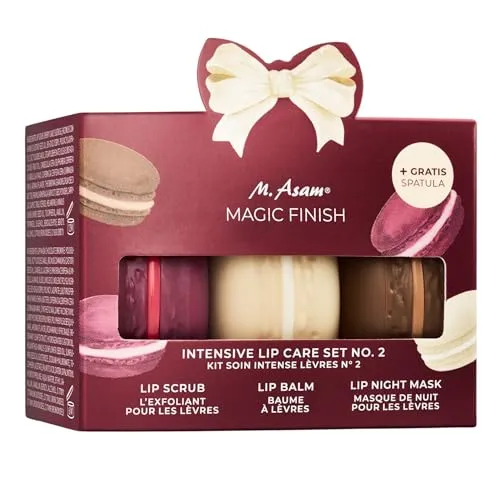 M. Asam MAGIC FINISH Intensive Lip Care Set - Kosmetik & Hautpflegesets mit 3-facher Lippenpflege: Lip Scrub, Lip Balm und Lip Mask für geschmeidige, revitalisierte Lippen. Perfekt als Weihnachtsgeschenk im stilvollen Macaron Design.