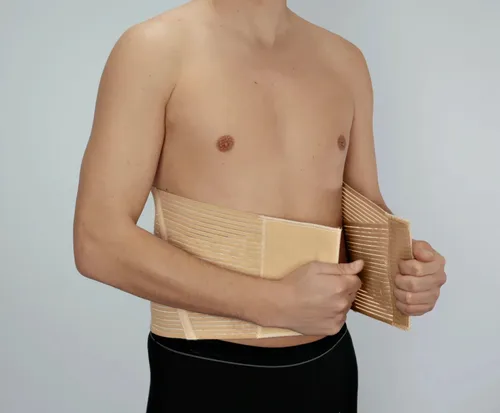 Bauch - Rücken stützgürtel hautfarben Bauchweggürtel  Figurbetond formend 100 cm