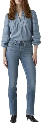 Levi's 725 High Rise Bootcut Hint of Tint - Moderne Bootcut-Jeans mit hoher Taille, schmaler Passform und klassischem Fünf-Taschen-Stil für vielseitige Outfits.
