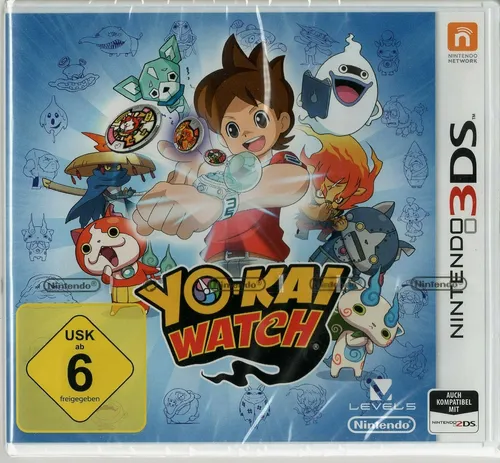 Yo-Kai Watch für Nintendo 3DS - Rollenspiel für Nintendo 3DS, entdecke die Welt der Yo-Kai und löse spannende Rätsel, geeignet für Spieler ab 6 Jahren.