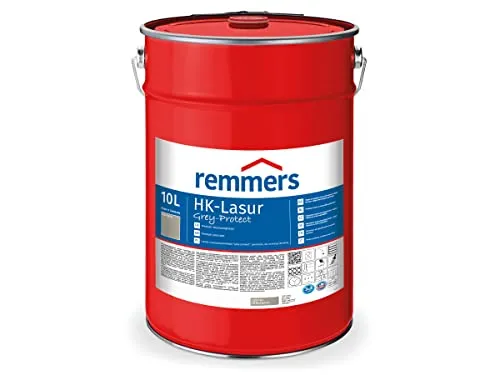 Remmers Holzschutzlasur HK-Lasur 3in1 ebenholz 10 Liter - nussbaum, optimaler Schutz für Holz im Außenbereich
