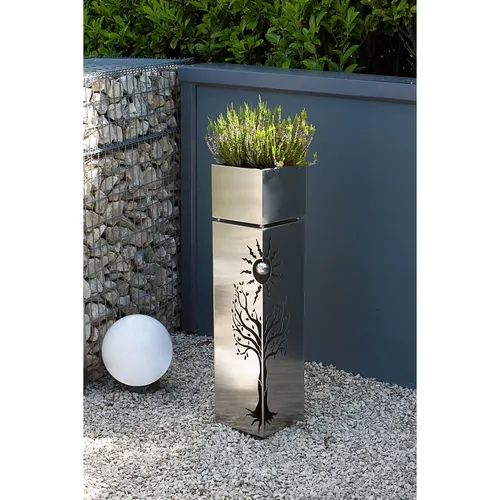 Pflanzsäule BAUM - Garten-Zubehör, stilvolle Pflanzsäule aus hochwertigem Material für eine ansprechende Präsentation Ihrer Pflanzen im Garten oder auf der Terrasse.