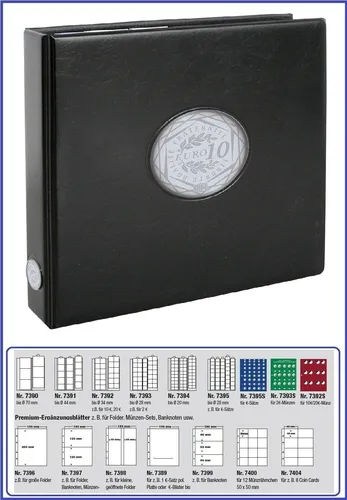 SAFE-7406-0 Münzalbum Frankreich der Regionen 10-Euro 2010-2012 PREMIUM - Alben für 10 Euro Gedenkmünzen aus Frankreich, Premium Qualität, ideal zum sicheren Aufbewahren und Präsentieren Ihrer Sammlerstücke.