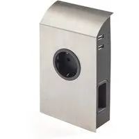 SOTECH Anbausteckdose Edelstahloptik mit USB - Praktische Anbausteckdose in Edelstahloptik mit 1 Schuko-, 2 Eurosteckdosen und 2 USB-Anschlüssen. Ideal für die Wandmontage über Arbeitsplatten oder als Unterbausteckdose am Hängeschrank.