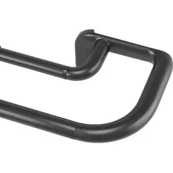Umbra Twilight Doppel Gardinenstange, Ausziehbare Vorhangstange für optimale Raumabdunkelung - Einzelfensterstangen mit innovativem wrap-around Design für lückenlose Abdunkelung. Robustes Metall, ideal für leichte bis mittelschwere Vorhänge bis 10 kg.