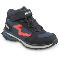 Meindl Otago Junior Mid marine / rot Gr. 35 - Leichter Mid-Wanderschuh für Kinder, ideal für Alltag und erste Touren. Mit robustem Velour-/Mesh-Obermaterial und Clima+ Nässeschutz für optimalen Komfort. Griffige Meindl Multigrip® G7 Junior Sohle sorgt für sicheren Halt.