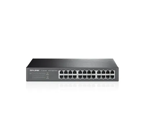 TP-Link TL-SG1024D - 24-Port Gigabit Netzwerk Switch, energieeffizient mit 48 Gbit/s Kapazität, ideal für kleine bis mittlere Unternehmen