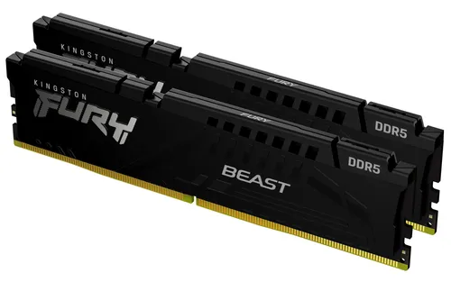 Kingston CL30 FURY Beast EXPO PC-Arbeitsspeicher Kit DDR5 16GB - DDR5 Dual-Channel-Kit mit 16GB (2x8GB), bietet extreme Geschwindigkeit von 4800MT/s und verbesserte Stabilität dank On-Die ECC für optimales Gaming und Performance.
