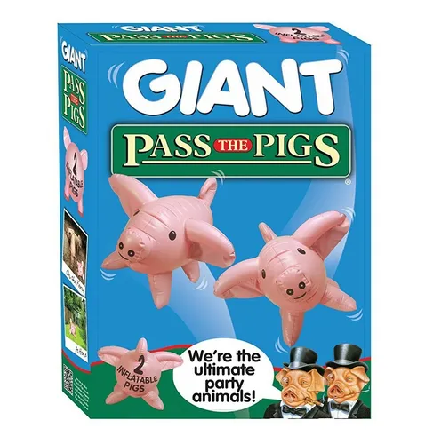 Giant Pass the Pigs Riesenschweinerei Spiel - Gesellschaftsspiel für 2 oder mehr Spieler, ideal für Familie und Freunde, bringt Spaß und Spannung mit einem einzigartigen Wurfspiel-Mechanismus.