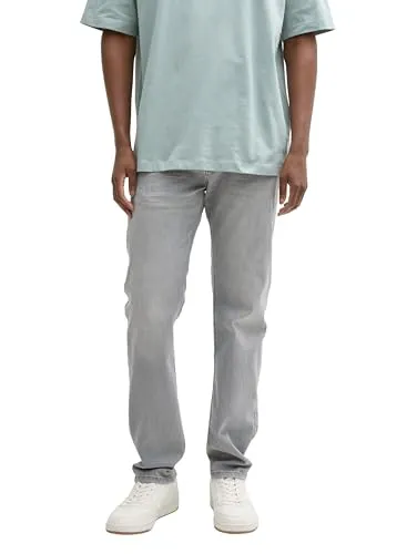 Tom Tailor Josh Slim Jeans - Graue Denim, 36/32 - Moderne Slim Fit Jeans im Five-Pocket-Style, gefertigt aus weicher Baumwolle-Elasthan-Mischung für optimalen Tragekomfort und perfekte Passform.
