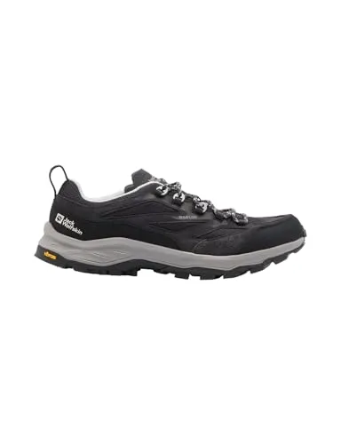 Wanderschuh JACK WOLFSKIN "CYROX VENT LOW M" - Gr. 42, grau (phantom) - Sportliche Wanderschuhe mit individueller Schnürung und Vibram®-Sohle für optimalen Halt in jedem Gelände. Ideal für Tageswanderungen, bequem und langlebig.