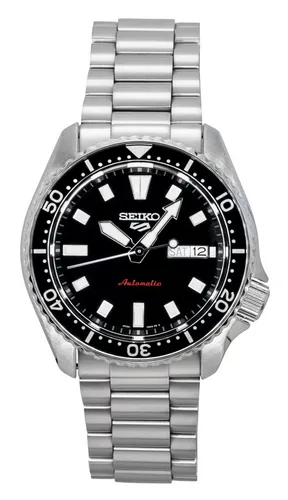 Seiko 5 SKX Series SRPL85K1 Herren Automatikuhr - Herrenuhren mit robustem Edelstahlgehäuse, 43 mm Durchmesser und Hardlex-Glas für hohe Widerstandsfähigkeit.