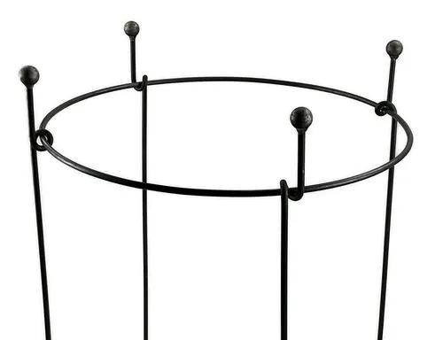 Hirsch Terracotta Rankgitter Staudenhalter KUGEL Ø 90 cm - Spaliere für Pflanzen, stabil und flexibel, ideal für das Wachstum von Pfingstrosen, Gurken und mehr. Handgefertigt aus robustem Vollmetall, erweiterbar für individuelle Gartenbedürfnisse.
