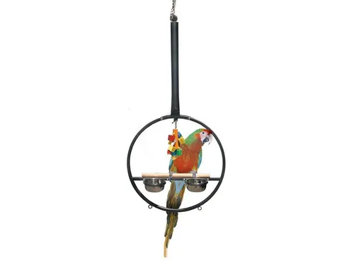 Montana Cages Vogelkäfig Playring für Papageien - 60cm Durchmesser, 120cm Länge - Robuster, pulverbeschichteter Freisitz aus ungiftigem Material, ideal für Schaukeln und Spielen. Perfekt für die artgerechte Beschäftigung von Vögeln.