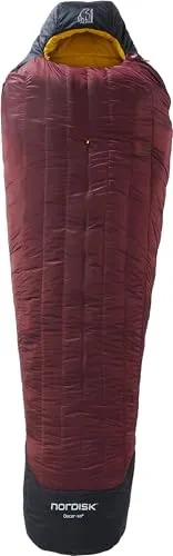 Nordisk Oscar -10° Mummy Schlafsack XL schwarz/rot - Schlafsäcke, ideal für kalte Nächte bis -10°C, bietet extra Platz für große Personen und sorgt für optimalen Komfort.