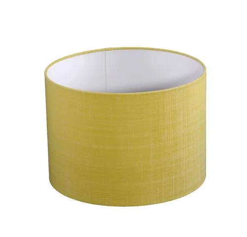 Dirk Davids Leuchten Lampenschirm Dune Lemon Gelb - Hochwertiger Zylinder-Lampenschirm für Tischleuchten, stilvoll in Gelb, passend für E27-Fassungen, ideal für eine elegante Raumgestaltung.