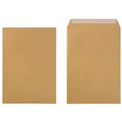 Viking C4 Abziehstreifen Briefumschläge Braun - 250 Stück - Praktische DIN C4 Briefumschläge ohne Fenster, haftklebend und aus robustem Papier (120 g/m²). Ideal für den professionellen Einsatz im Büro oder Versand.