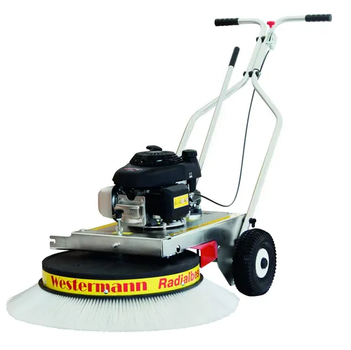 Radialbesen Kehrmaschine WR 870 Honda GCVx 170 - Kehrmaschine mit 87 cm Räumbreite für effektive Moos- und Grünspanentfernung, ergonomisch und höhenverstellbar für höchsten Komfort.