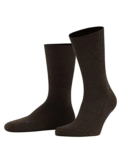 FALKE Unisex Socken Walkie Light U So Wolle Funktionsmaterial einfarbig 1 Paar, Braun Dark Brown 5450, 37-38
