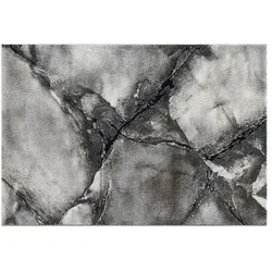 Webteppich  Ibiza , grau , Synthetische Fasern , Maße (cm): B: 120