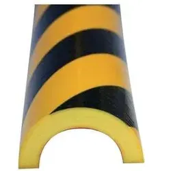 Rohrschutz gelb-schwarz 1000mm PUR-Schaum Typ R 50 - Selbstklebender Rohrschutz aus Polyurethan-Schaum für Rohre mit Ø 20-40 mm und Ø 40-70 mm. Optimaler Schutz und einfache Anbringung für Ihre Beschilderung.
