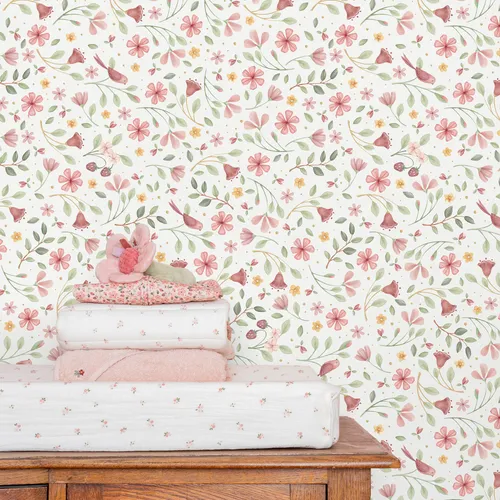 LITTLE DUTCH Fototapete Fairy Wonders - Fototapete für Kinderzimmer, mit fotorealistischen Bildern, formstabil und leicht nass zu entfernen – ideal für eine zauberhafte Wandgestaltung.