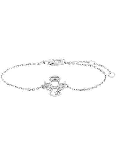 Julie Julsen JJKBR34700-S Mädchen Armband Schutzengel aus Sterling-Silber 925 - Elegantes Armband aus 925er Sterling-Silber mit Schutzengel-Motiv. Perfekt für besondere Anlässe oder als liebevolles Geschenk für Mädchen.