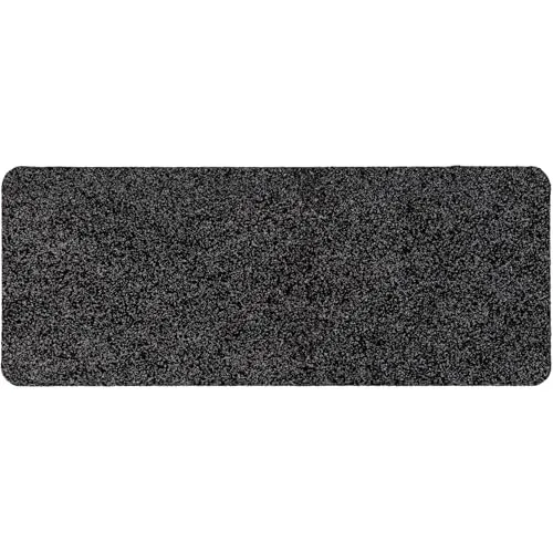 ANRO Schuhparkplatz Fußmatte rutschfest Fußabtreter Schmutzfangmatte Indoor Sauberlaufmatte schmal Abtropfmatte für Eingang Uni Schwarz 30 x 75 cm