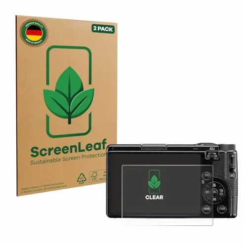 ScreenLeaf 2 Stück Schutzfolie für Ricoh GR IV 2025 / HDF [nachhaltiger Displayschutz, Folie, transparent, kratzfest]