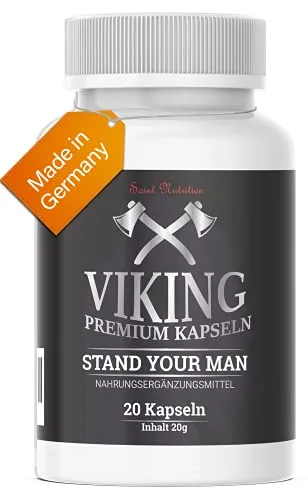 Viking by Saint Nutrition® - Hochdosierte Kapseln für Männer - Energie für den aktiven Mann: Die hochdosierten Kapseln kombinieren natürliche Inhaltsstoffe wie L-Arginin und Maca. Einfach in der Anwendung, für mehr Lebensfreude und Leistungsfähigkeit im Alltag. Ideal zur Unterstützung der persönlichen Ausdauer.