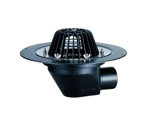 DALLMER Dachablauf 64 Schraubflansch, DN 70/DN 100 - Hochwertiger Dachablauf für Freispiegelentwässerung, robust und langlebig, ideal für effektive Regenwasserableitung.
