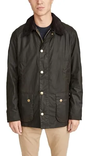 Barbour Jacke Herren Baumwolle braun - Ashby - Funktionsjacke aus gewachster Baumwolle, klassisches Design für vielseitige Outdoor-Einsätze und optimalen Wetterschutz.