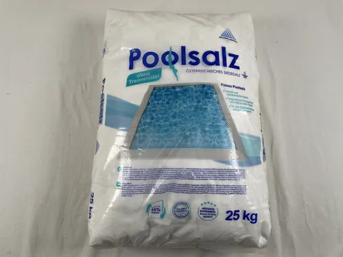Poolsalz Österreichisches Siedesalz ohne Trennmittel 25 Kg Beutel