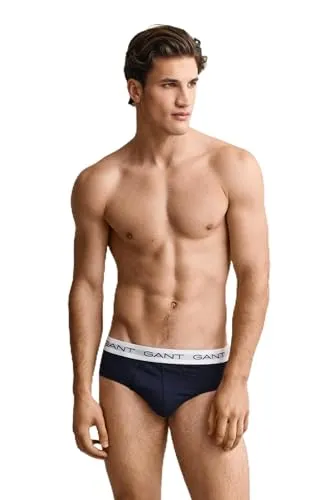 GANT Herren Brief 3-Pack Boxershorts, Weiß, M EU - Bequeme Boxershorts im praktischen 3-Pack, ideal für den täglichen Tragekomfort und aus hochwertiger Baumwolle gefertigt.
